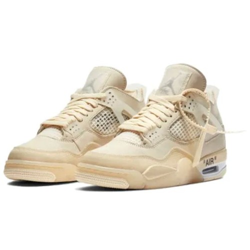 Кроссовки Nike (WMNS) Air Jordan 4 x Off-White SP Sail