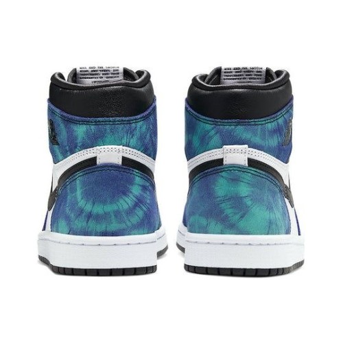 Женские Nike Air Jordan 1 Retro High голубые высокие OG Tie-Dye