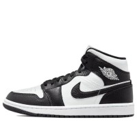 Кроссовки Nike Air Jordan 1 Mid черно-белые женские SE Homage DR0501-101