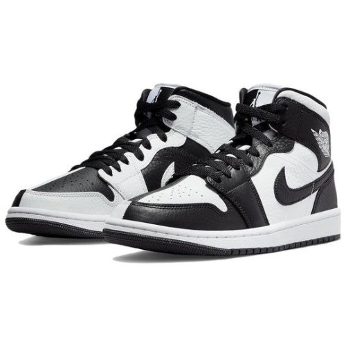 Кроссовки Nike Air Jordan 1 Mid черно-белые женские SE Homage DR0501-101
