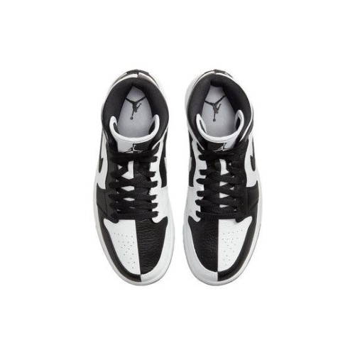 Кроссовки Nike Air Jordan 1 Mid черно-белые женские SE Homage DR0501-101