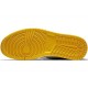 Кроссовки Nike Air Jordan 1 Retro High OG NRG Not For Resale черно-белые высокие с желтыми вставками 861428-107