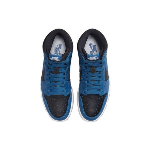Кроссовки Nike Air Jordan 1 Retro синие высокие 555088-404