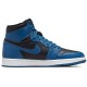 Кроссовки Nike Air Jordan 1 Retro синие высокие 555088-404