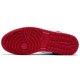Nike Air Jordan 1 Mid Chicago бело-красные с черным логотипом 554724-173