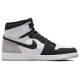 Кроссовки Nike Air Jordan 1 Retro черно-белые высокие с серыми вставками OG Stage Haze 555088-108