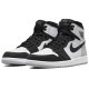 Кроссовки Nike Air Jordan 1 Retro черно-белые высокие с серыми вставками OG Stage Haze 555088-108